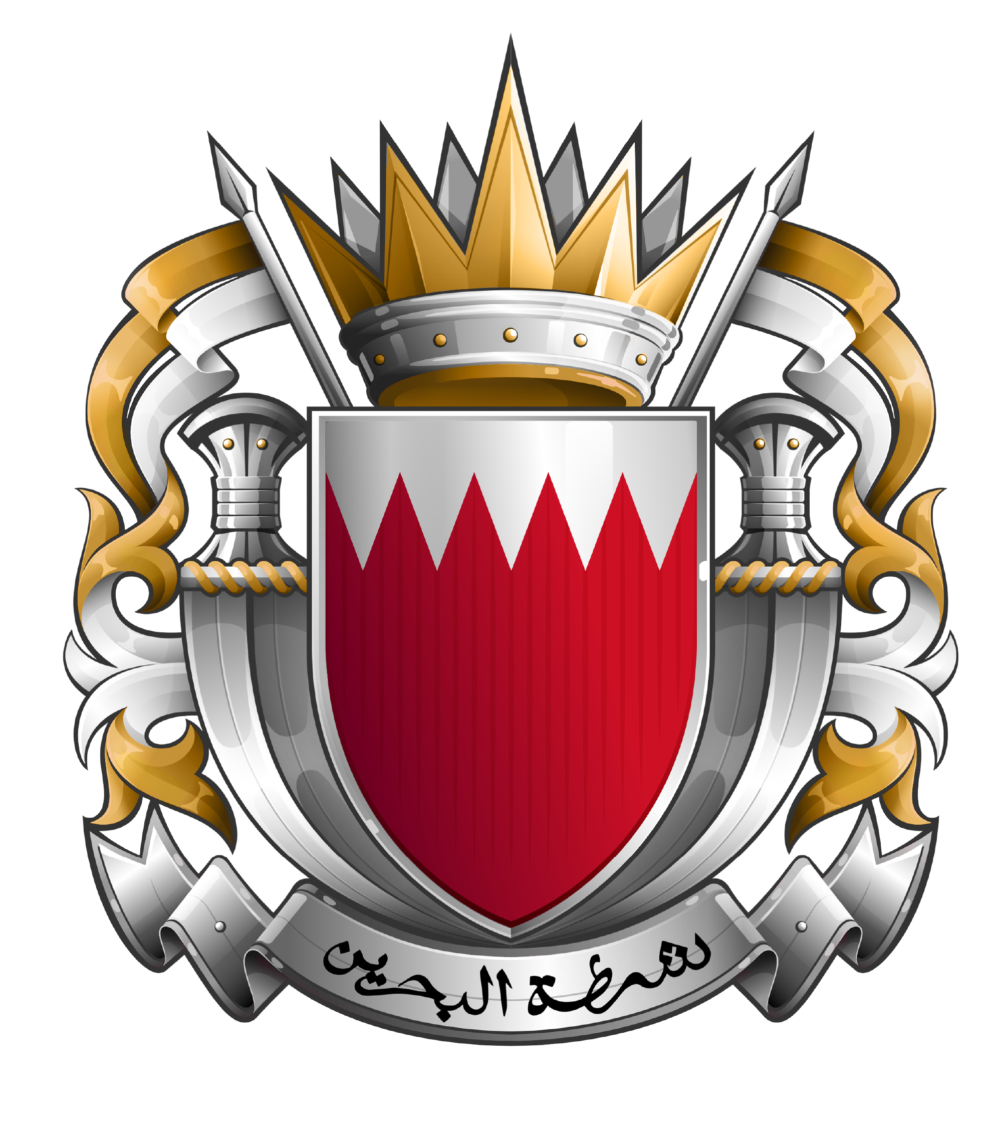 Bahrain Police 3D Logo